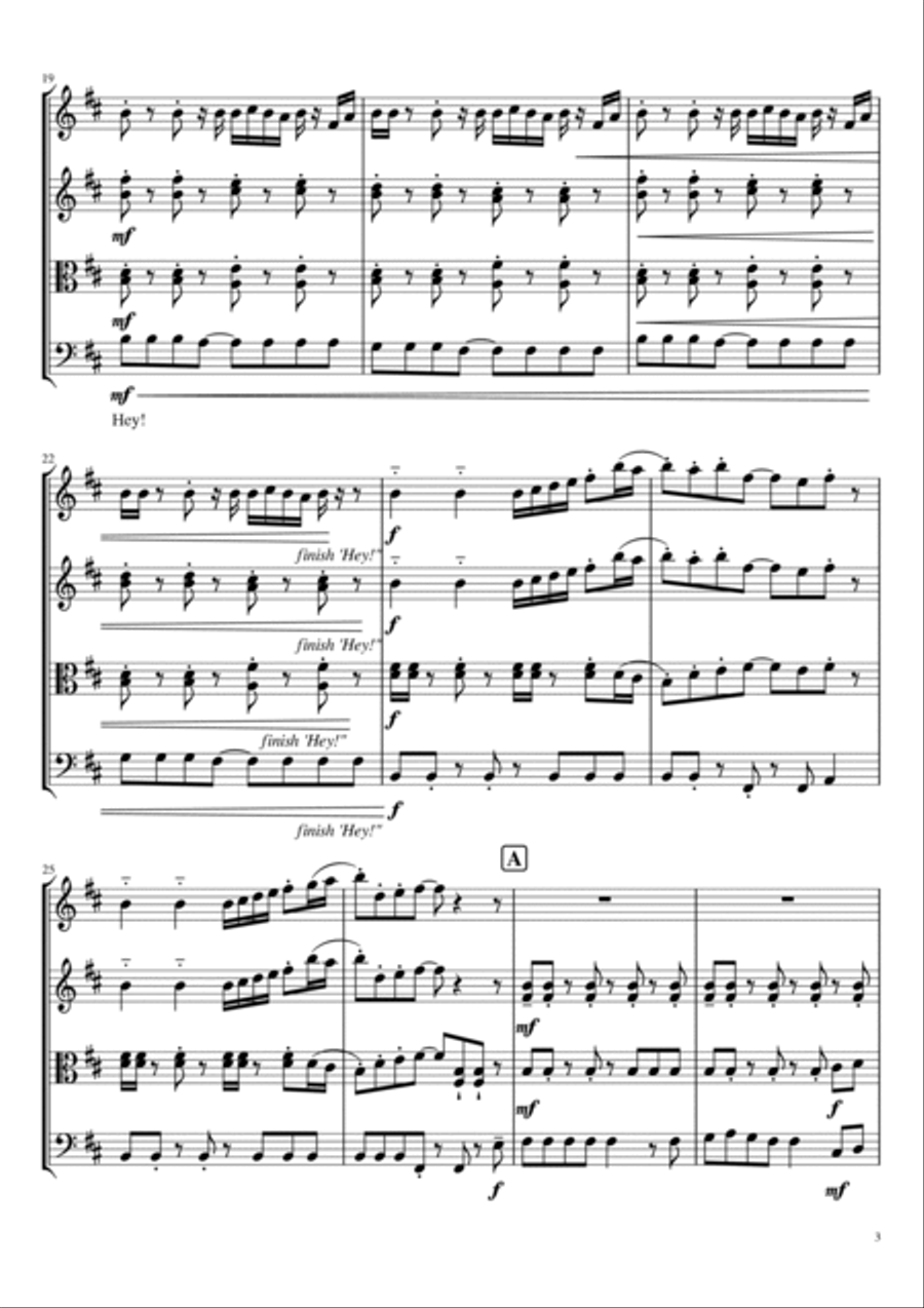 Rasputin Rasputin String Quartet scores gallery preview page 3