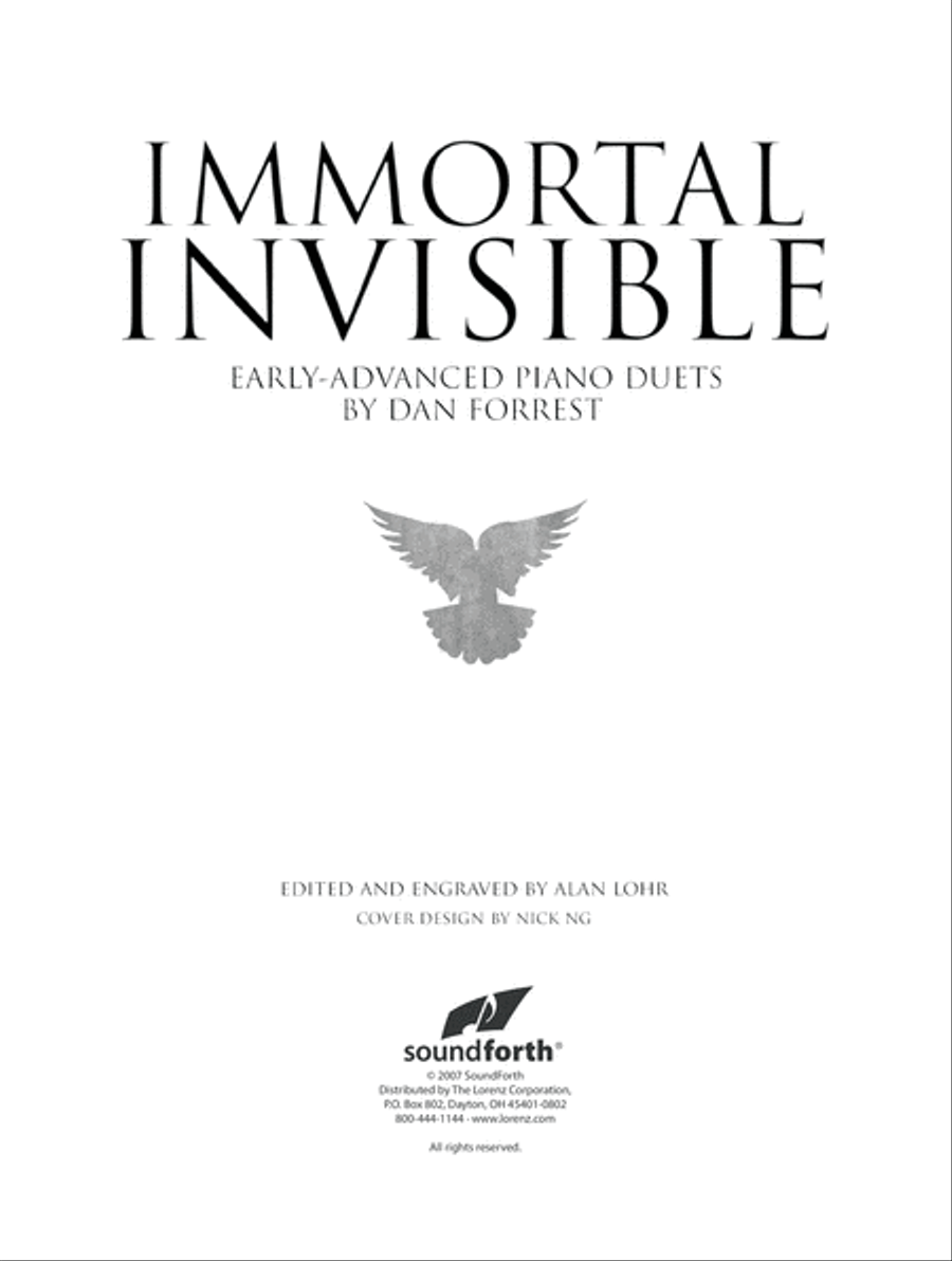 Immortal Invisible (Digital Download) Piano Duet scores gallery preview page 2