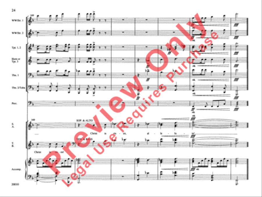 He Is Risen! Choir scores gallery preview page 25