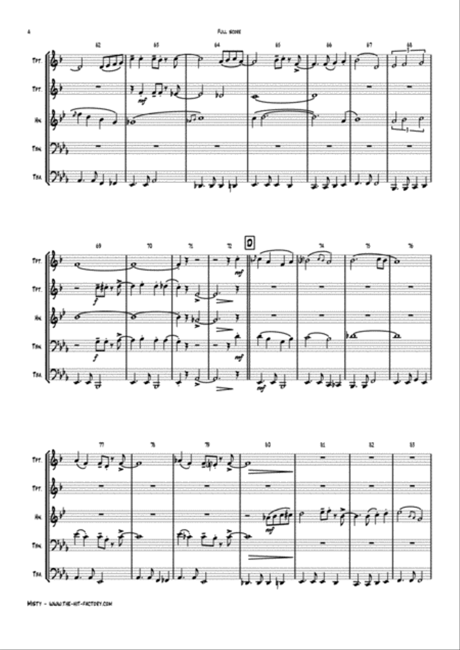 Misty Brass Quintet scores gallery preview page 4