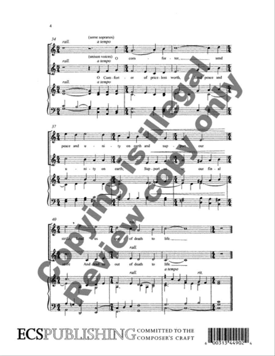Lord, Keep Us Steadfast in Your Word Unison Choir scores gallery preview page 4