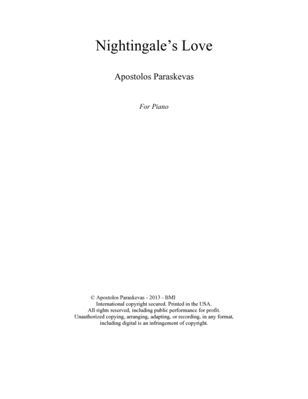 a Nightingale's Love image number null