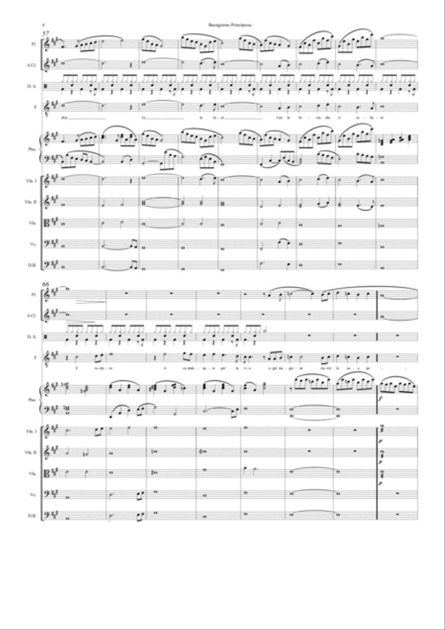 Buongiorno Principessa Large Ensemble scores gallery preview page 4