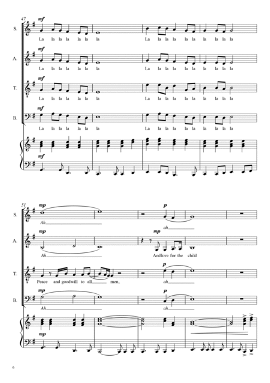 A Spaceman Came Travelling 4-Part scores gallery preview page 6