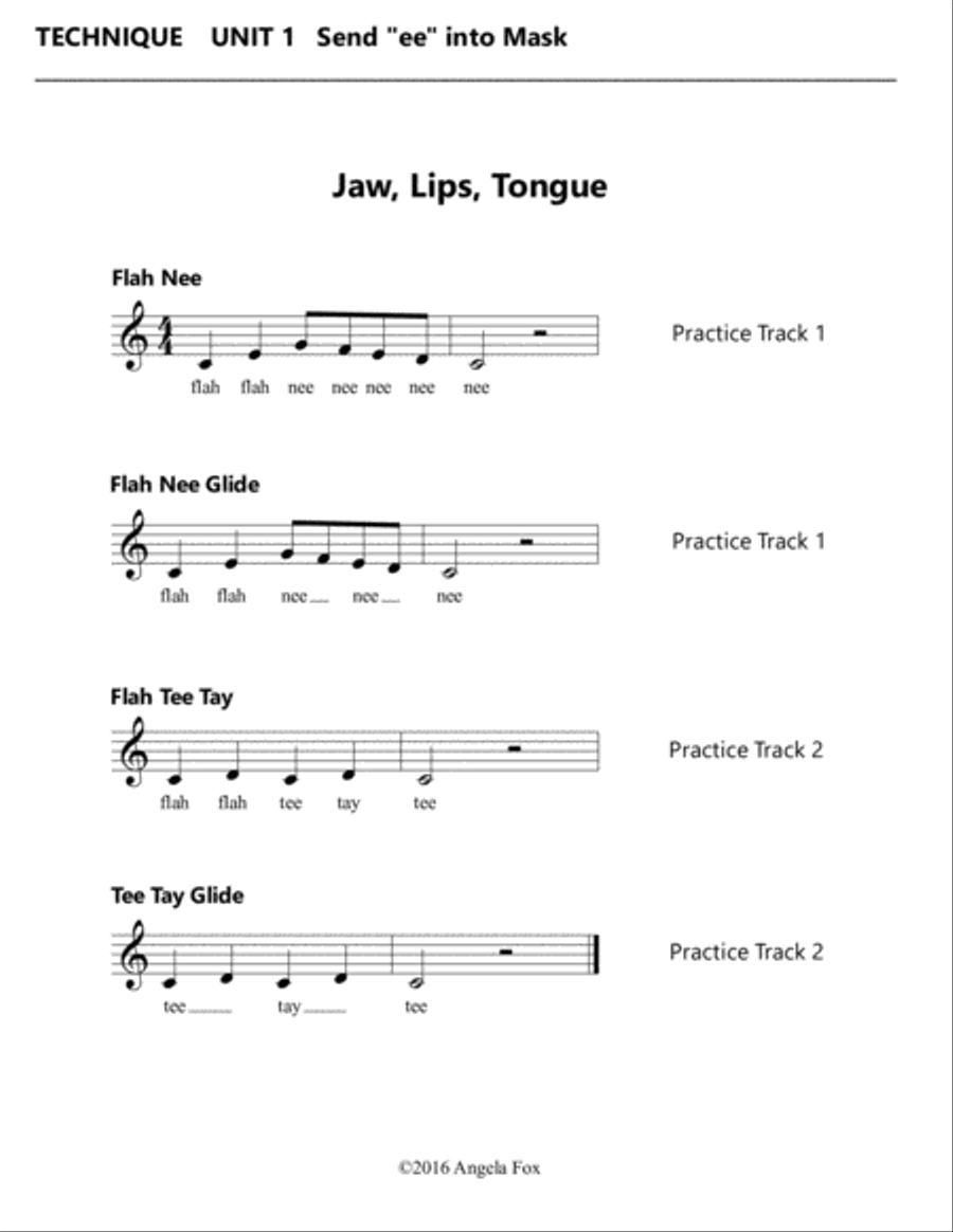 Healthy Vocal Development: Technique Exercises Level 3A Voice scores gallery preview page 3