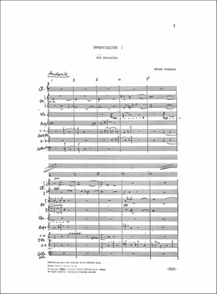 Improvvisazione I Chamber Orchestra scores gallery preview page 2