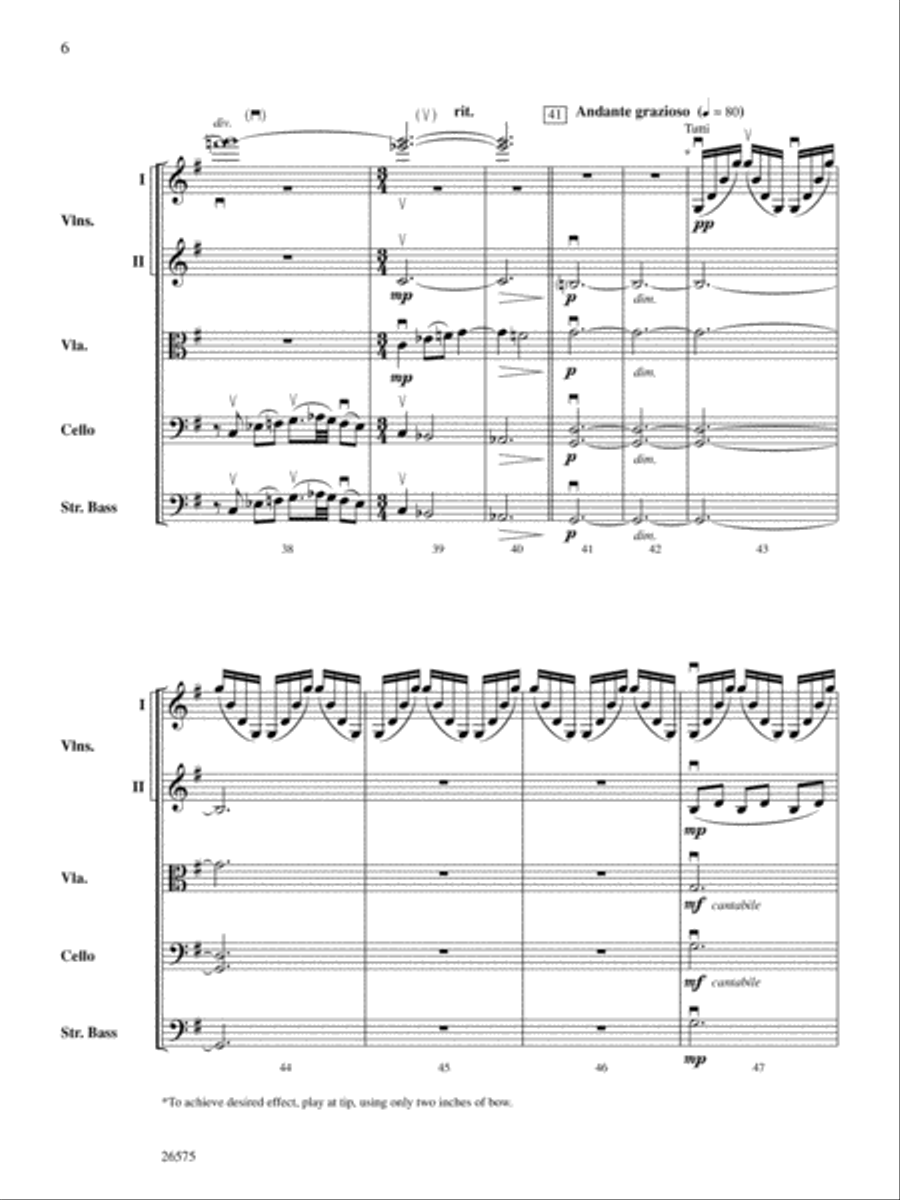 Of Glorious Plumage: Score String Orchestra scores gallery preview page 6