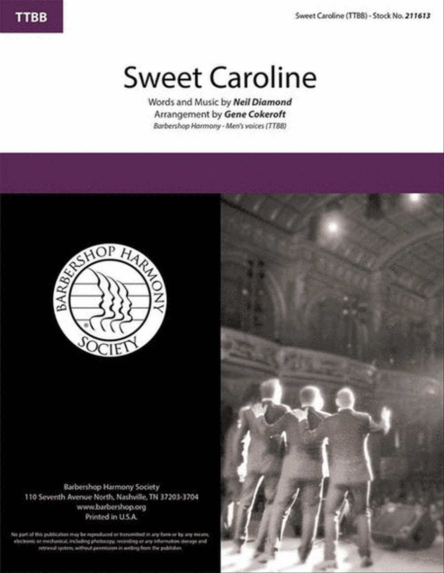 Sweet Caroline Sweet Caroline TTBB scores gallery preview page 2