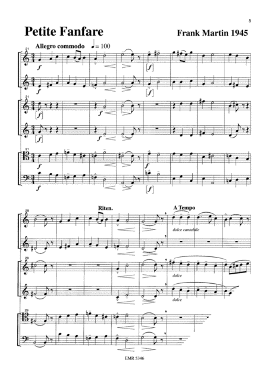Petite Fanfare Chamber Music scores gallery preview page 6