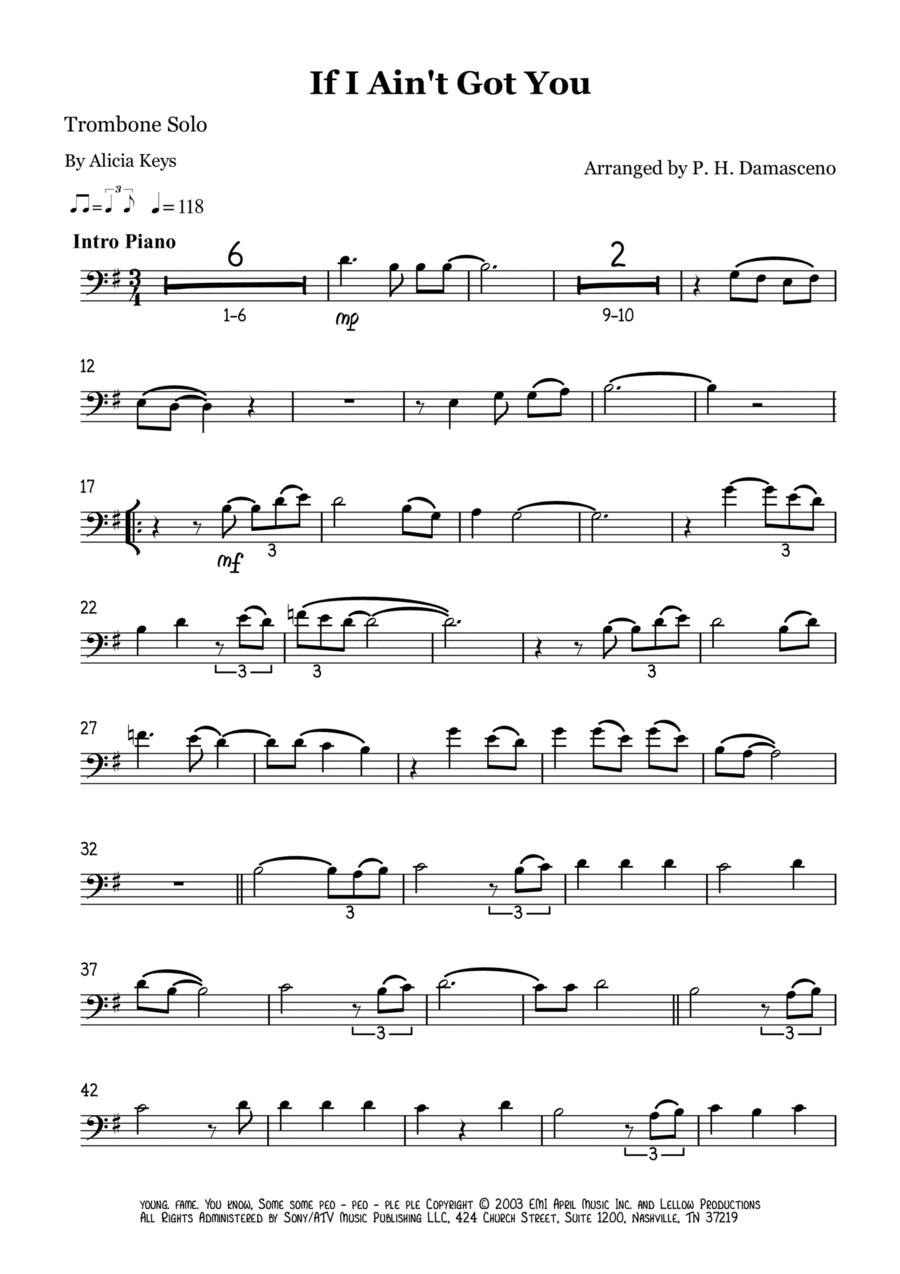 If I Ain't Got You If I Ain't Got You Piano scores gallery preview page 1
