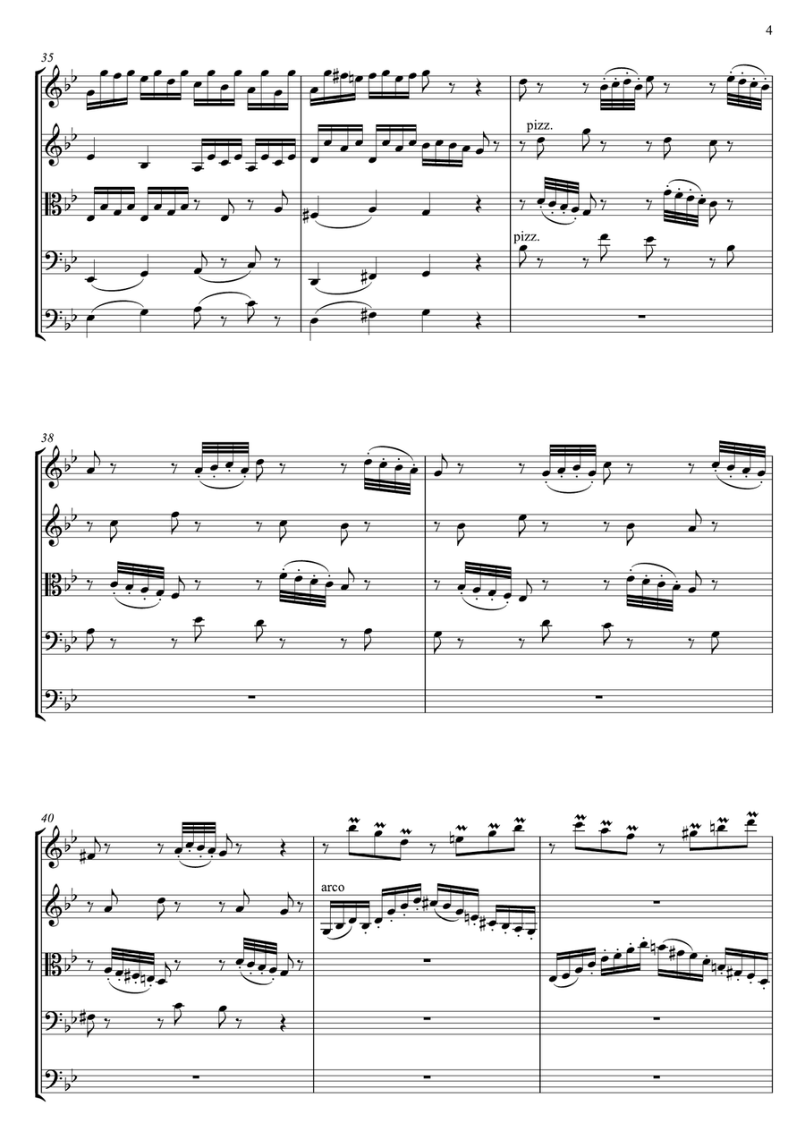 Passacaglia Chamber Orchestra scores gallery preview page 5