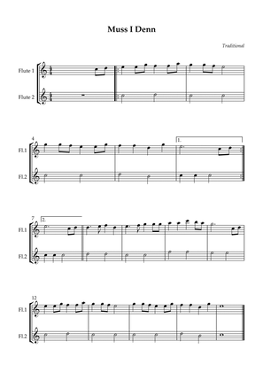 Flute Duet - Muss I Denn (Easy)