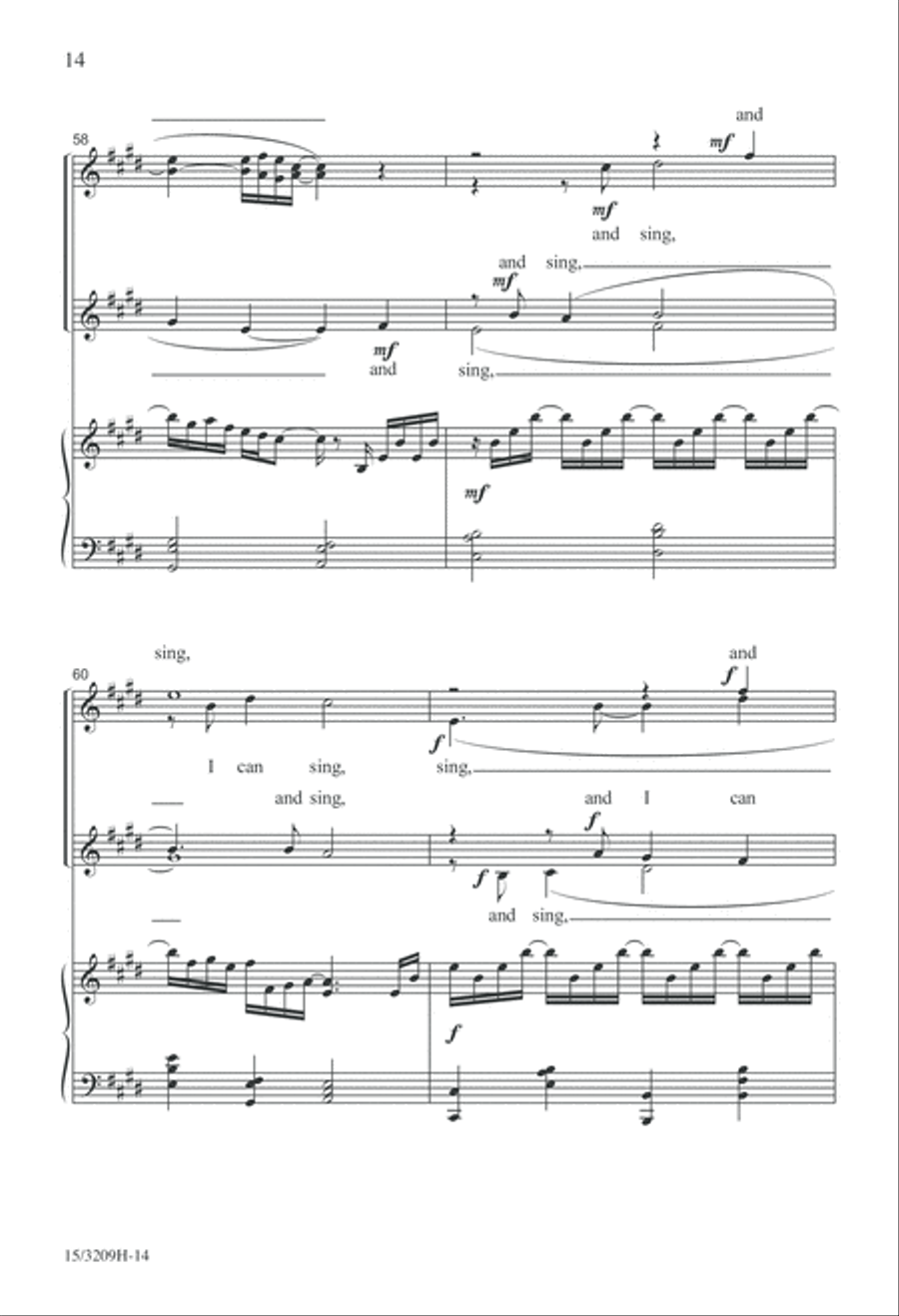 And I Can Sing SSAA scores gallery preview page 14