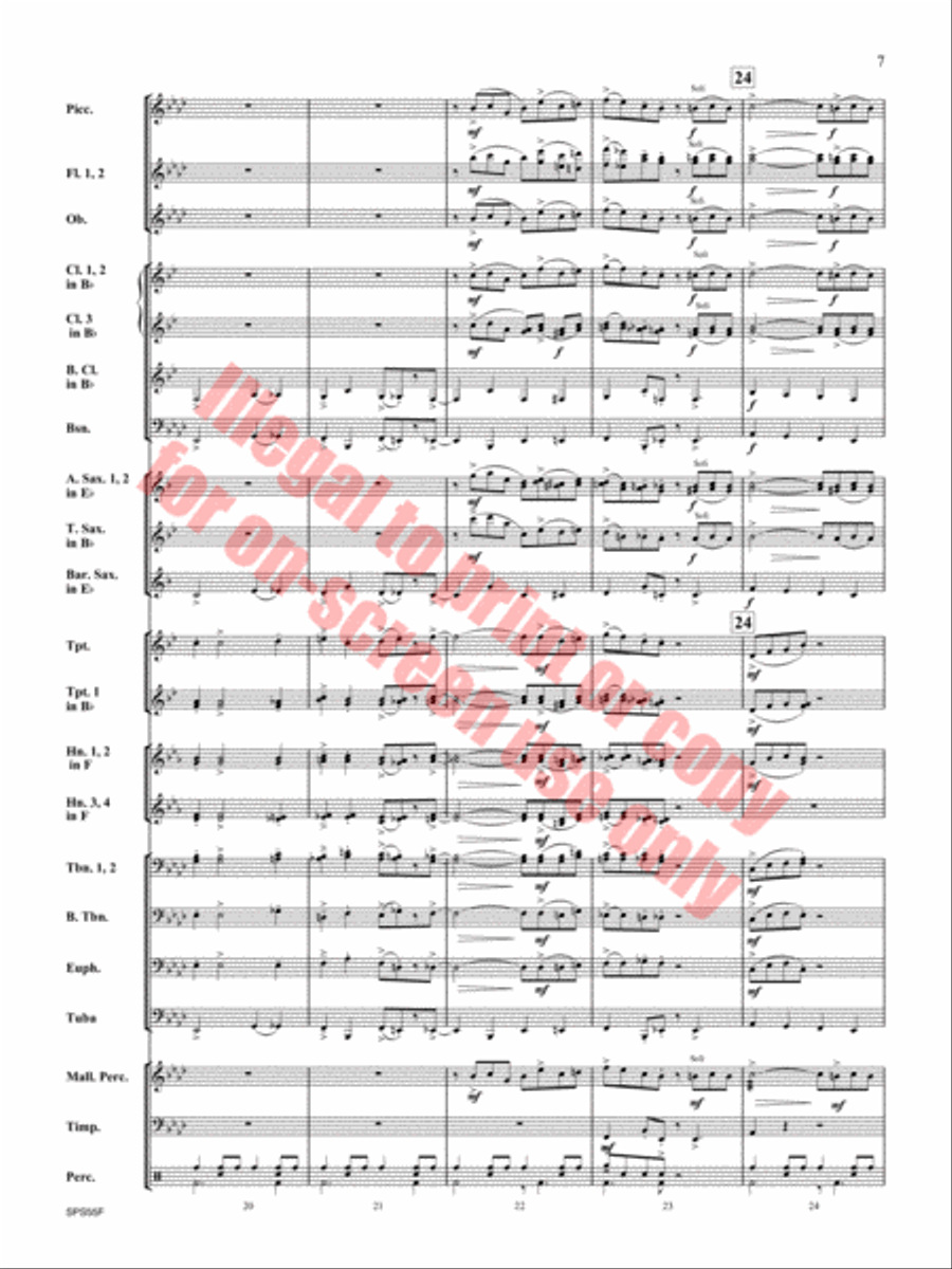 Alexander's Ragtime Band Alexander's Ragtime Band Concert Band scores gallery preview page 8