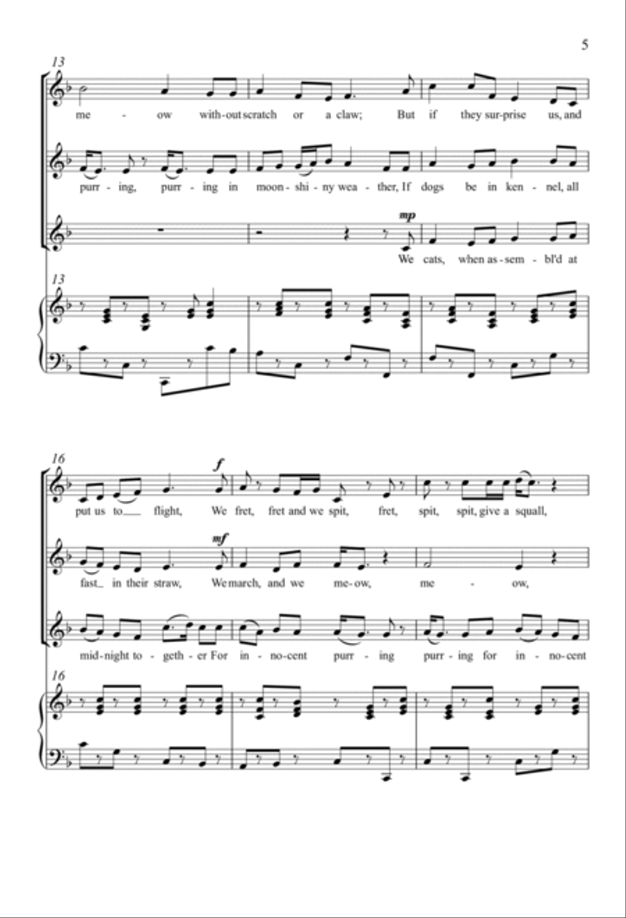 A Cat Catch 3-Part scores gallery preview page 4