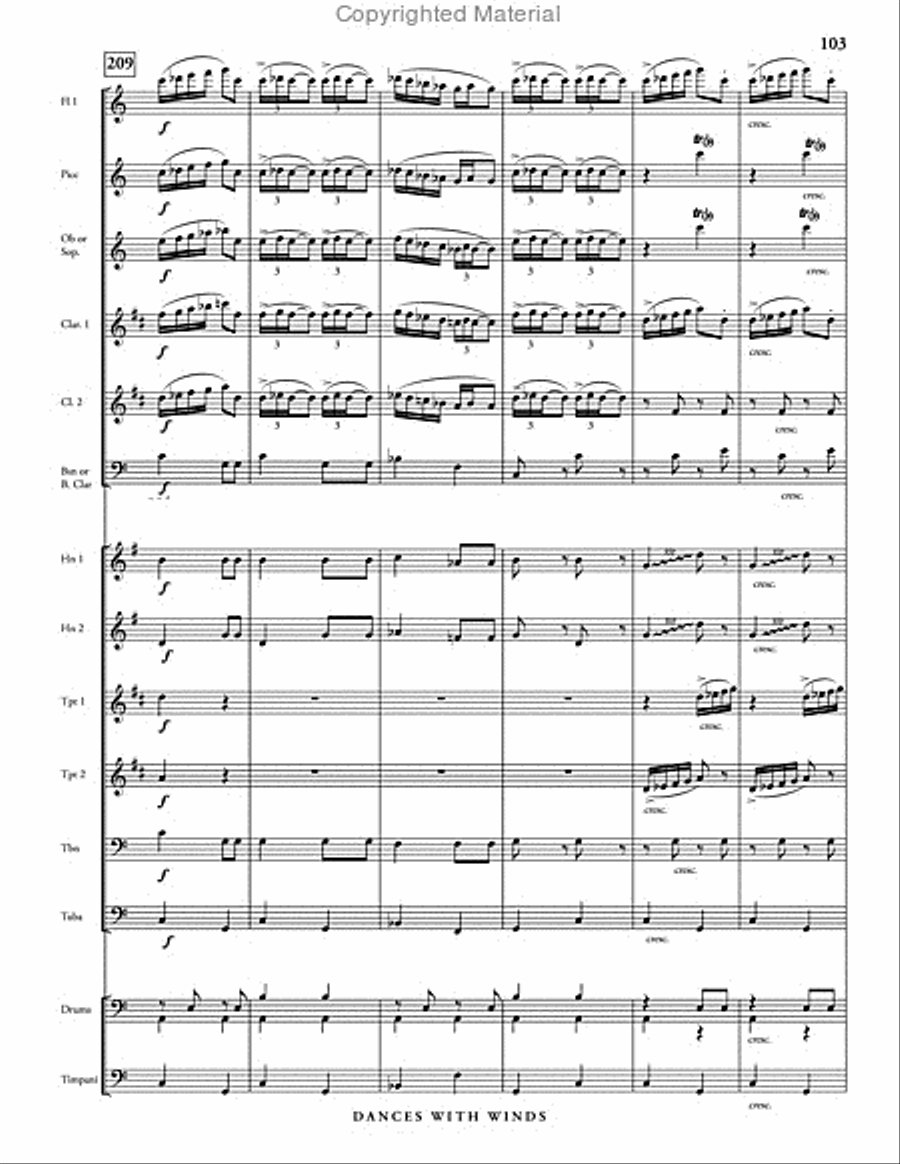 Dances with Winds Dances with Winds Concert Band scores gallery preview page 15