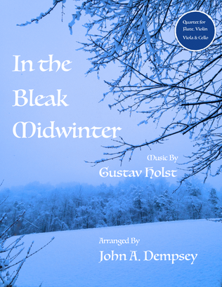 Book cover for In the Bleak Midwinter (in C major): Quartet for Flute, Violin, Viola and Cello