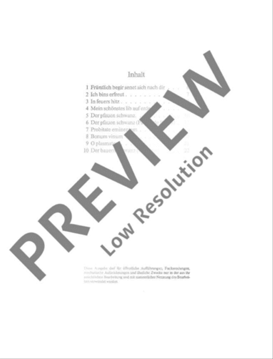 Glogauer Liederbuch Recorder scores gallery preview page 3
