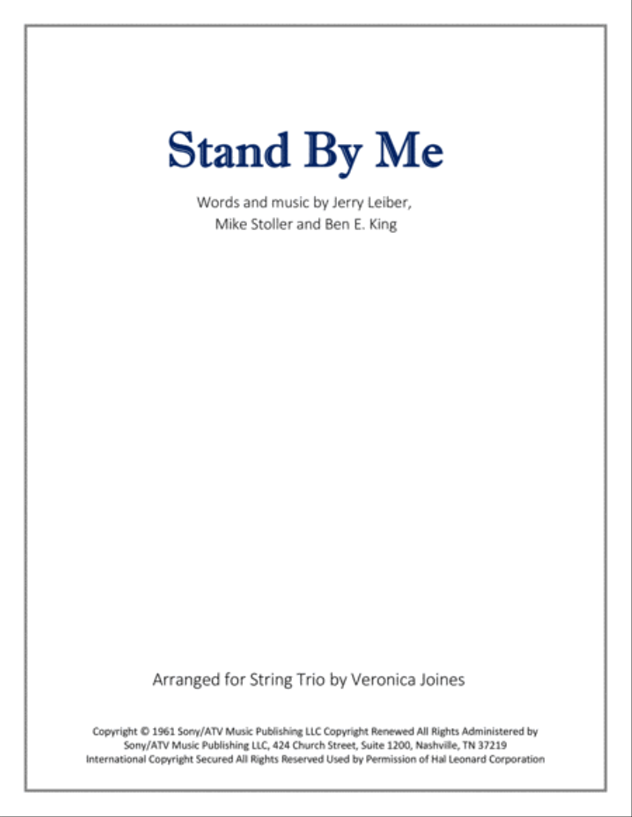 Stand By Me Small Ensemble scores gallery preview page 1
