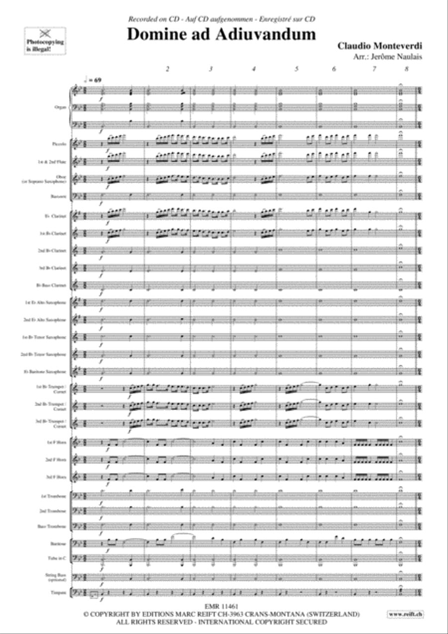 Domine ad Adiuvandum Concert Band scores gallery preview page 4