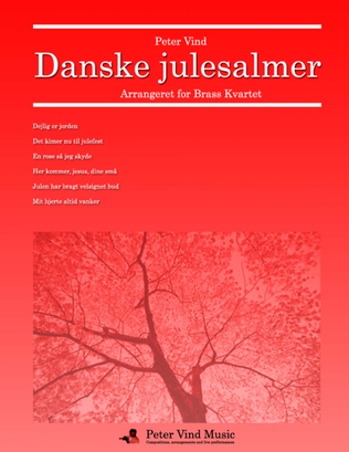Danske julesalmer for Brass Kvartet arranged by Peter Vind