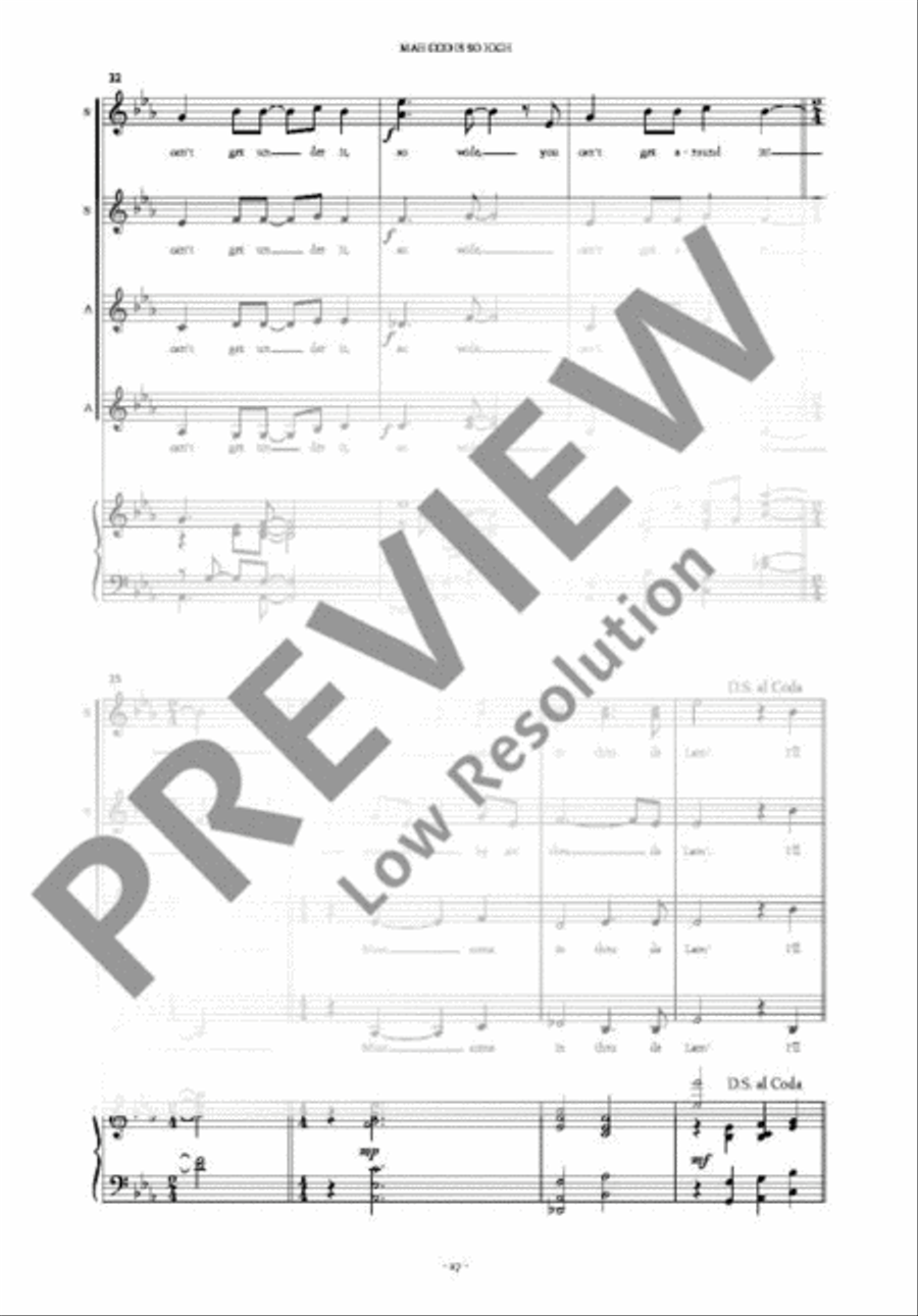 Mah God is so High Mah God is so High SSAA scores gallery preview page 6