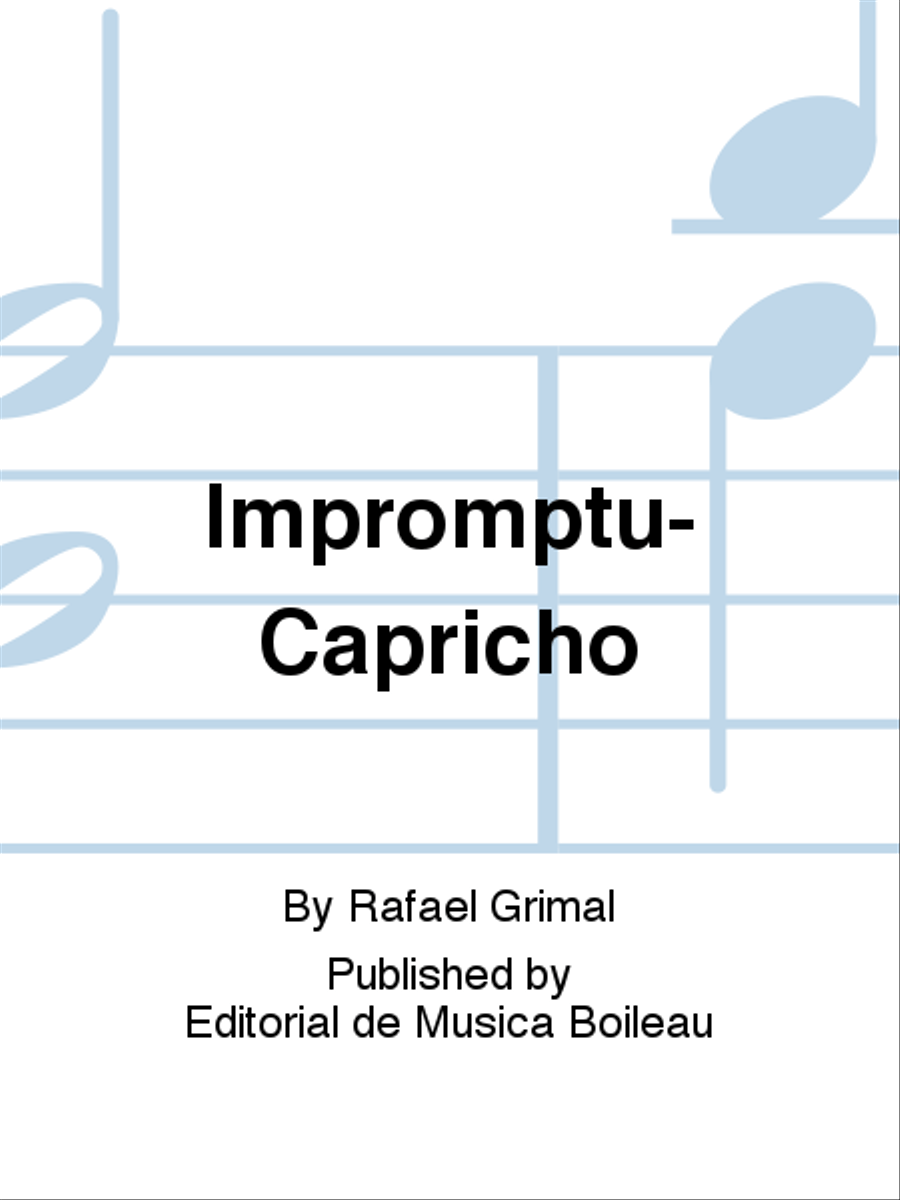 Impromptu-Capricho Clarinet scores gallery preview page 1