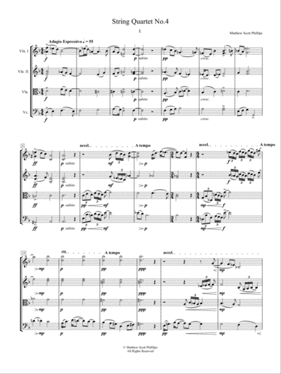 String Quartet No.4 String Quartet scores gallery preview page 3
