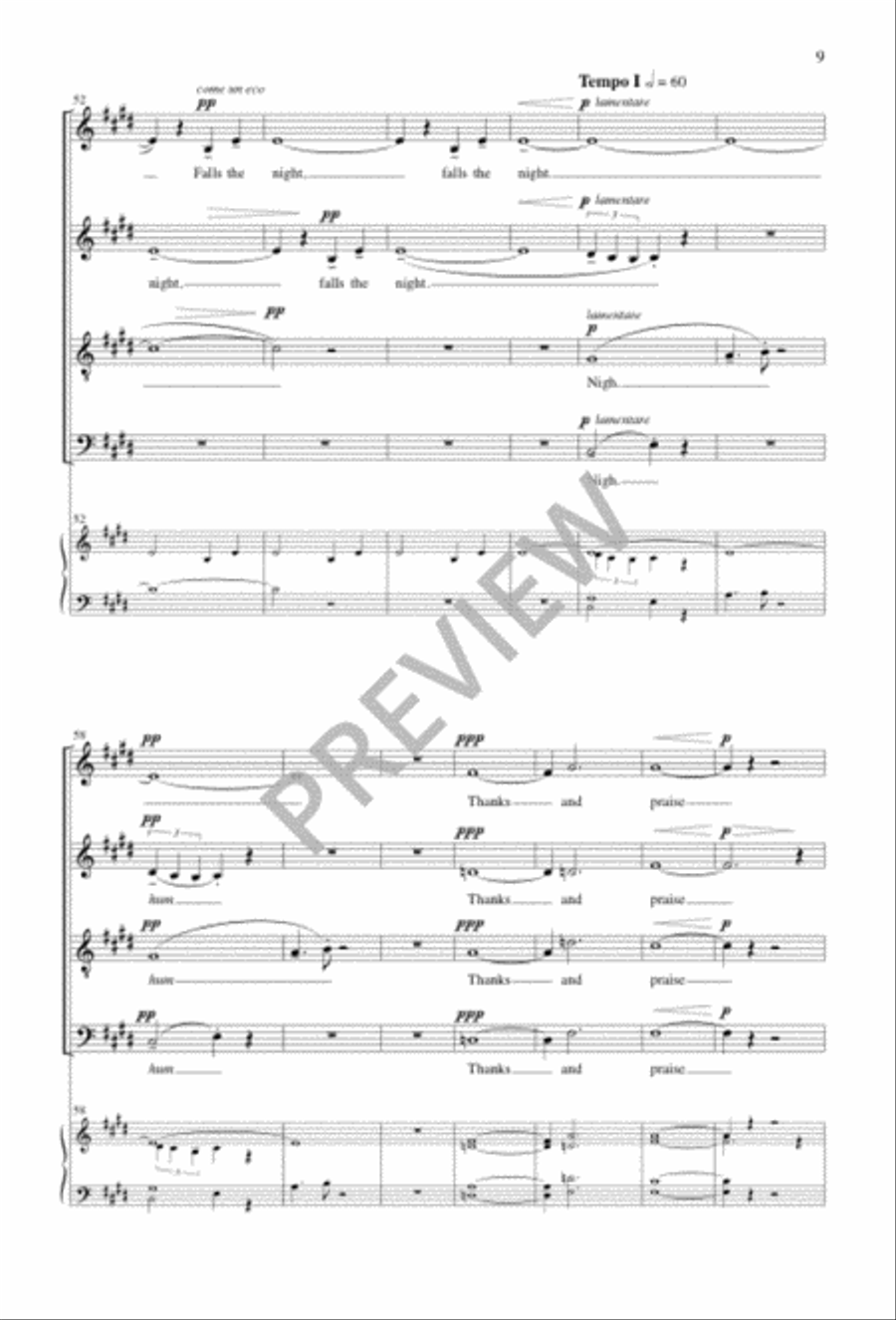 Elegy Elegy 4-Part scores gallery preview page 10
