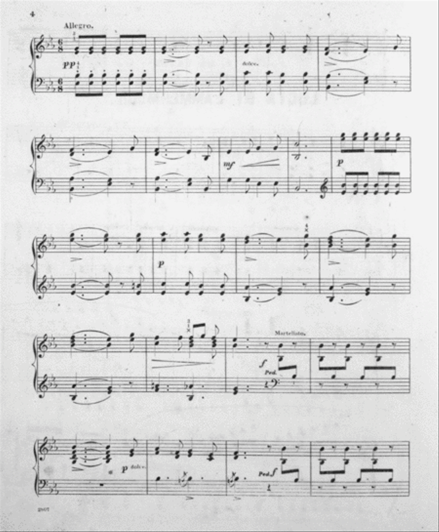 Souvenir De L'Opera. Souvenir De Donizetti. Fantasie De Salon. Sur L'Opera Lucia Di Lammermoor Piano Solo scores gallery preview page 3