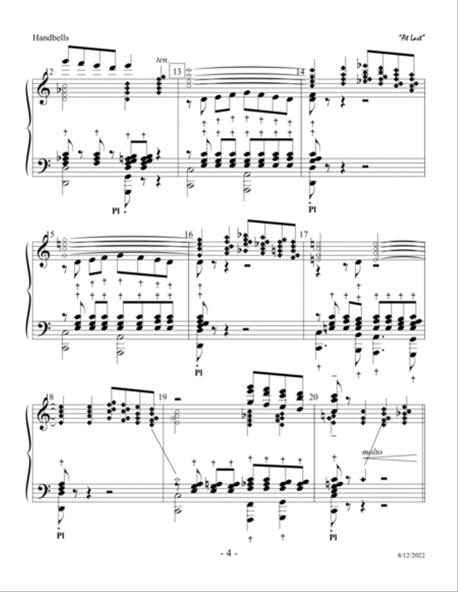 At Last Handbell Choir scores gallery preview page 4