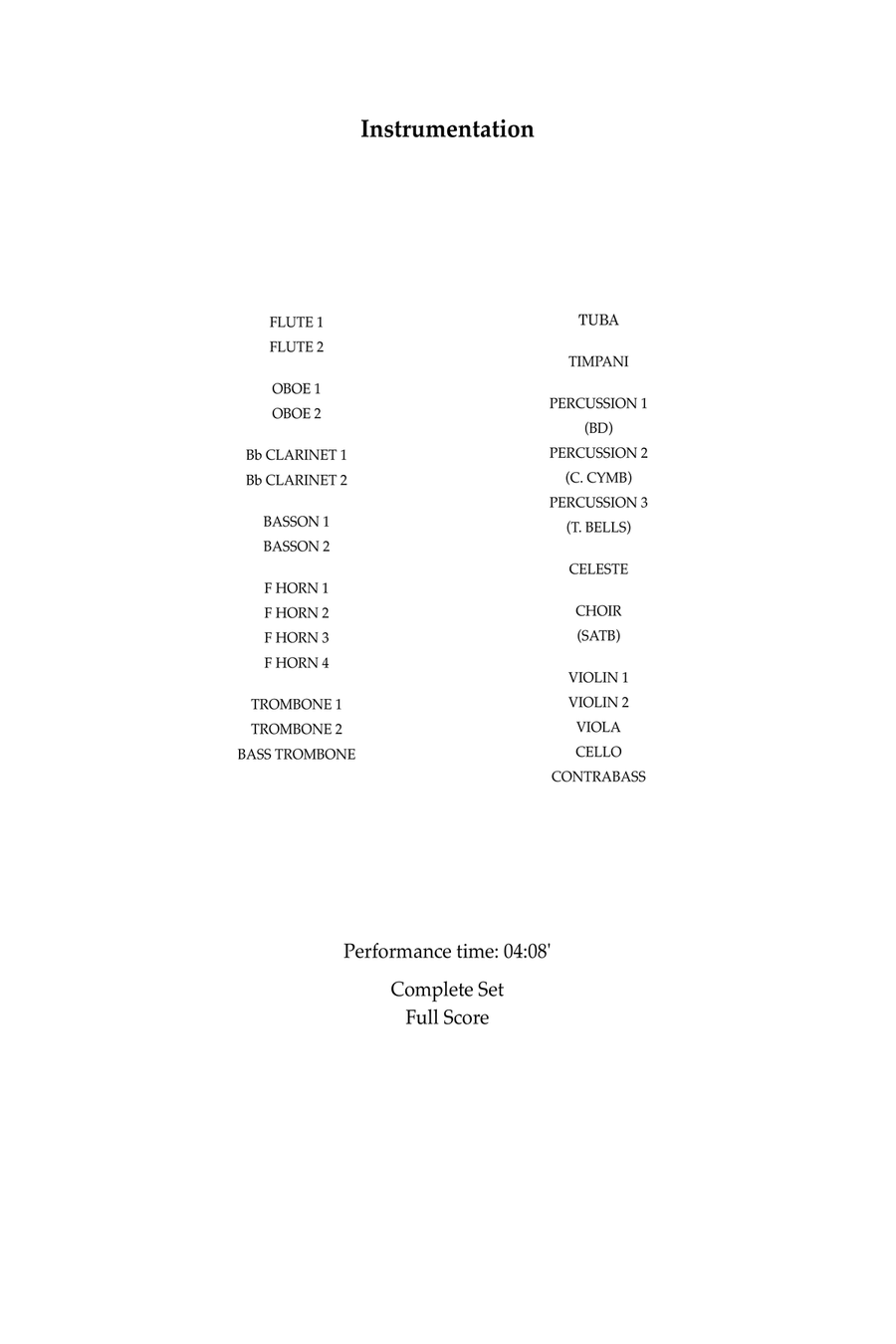Chevalier De Sangreal Full Orchestra scores gallery preview page 3