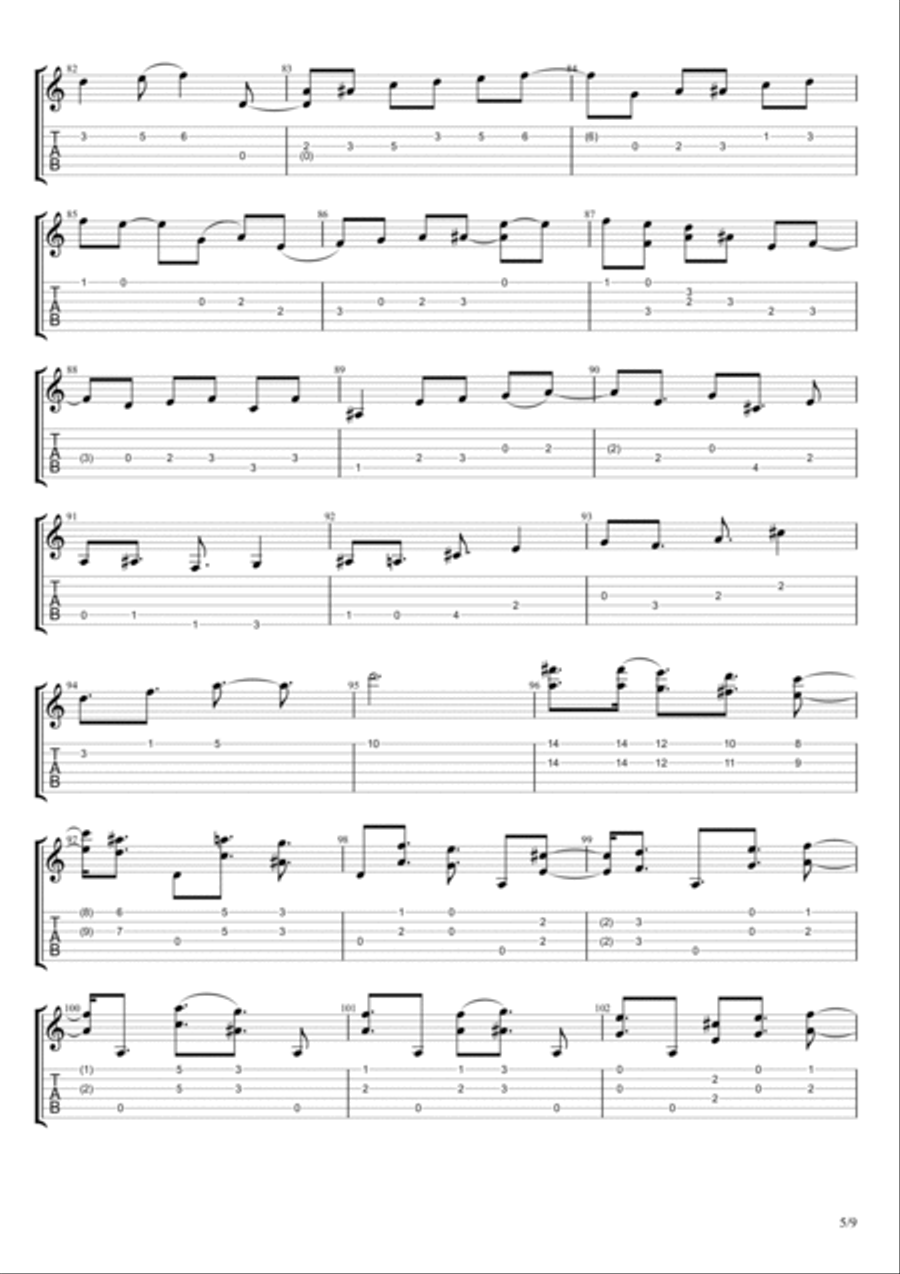 Leaving the River Styx Acoustic Guitar scores gallery preview page 5