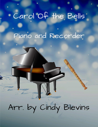 Book cover for Carol of the Bells, Piano and Recorder