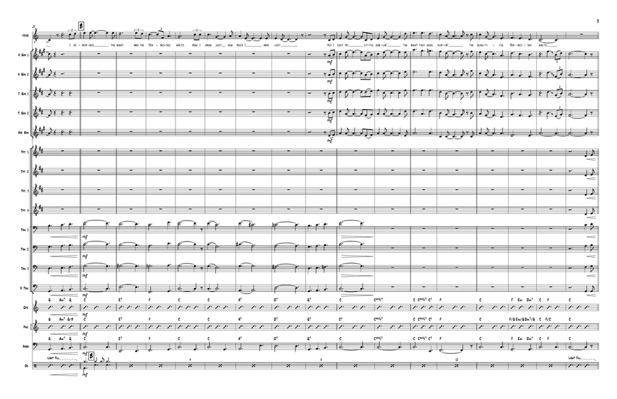 Tennessee Waltz Jazz Ensemble scores gallery preview page 3