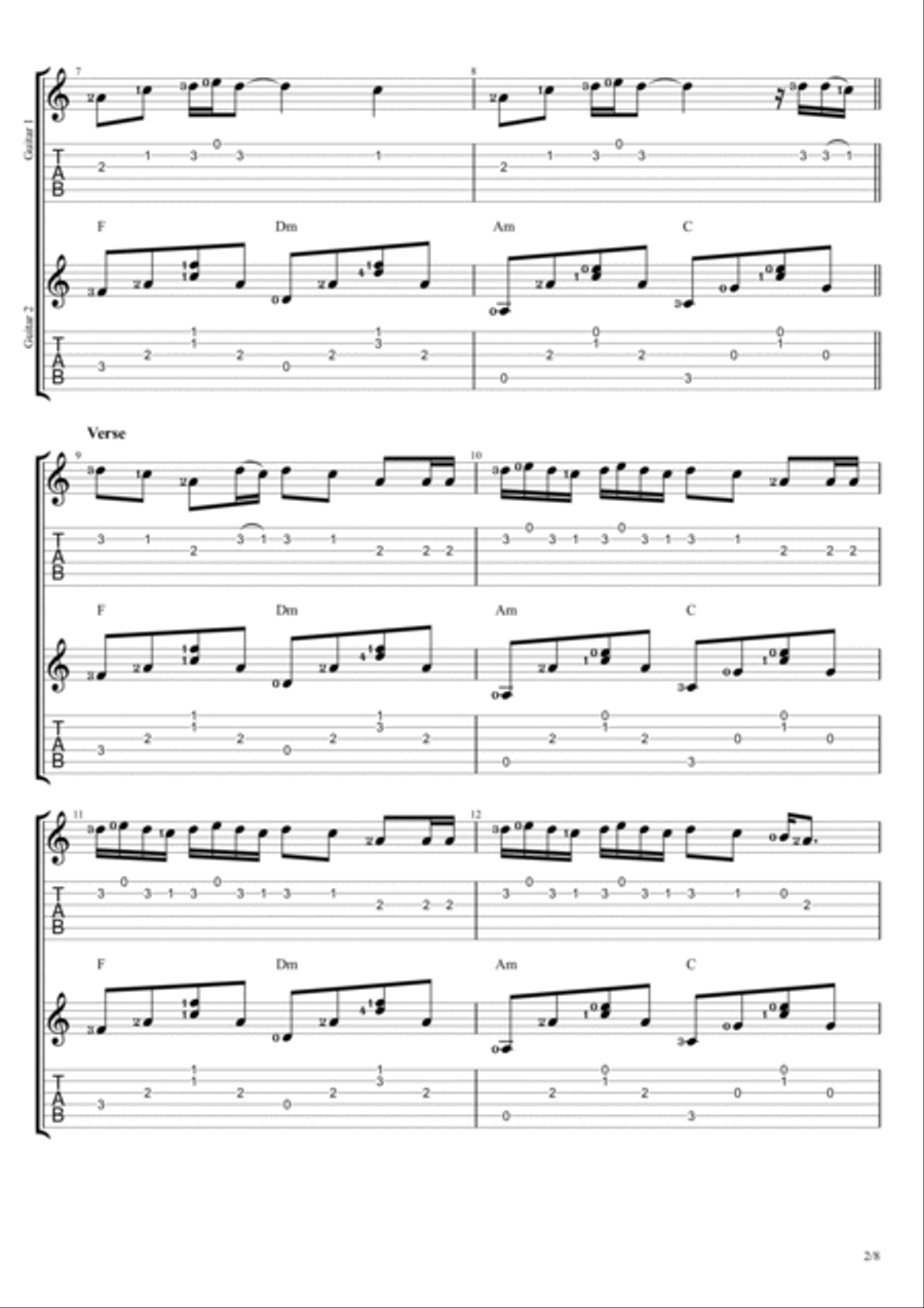Gasoline Gasoline Electric Guitar scores gallery preview page 2
