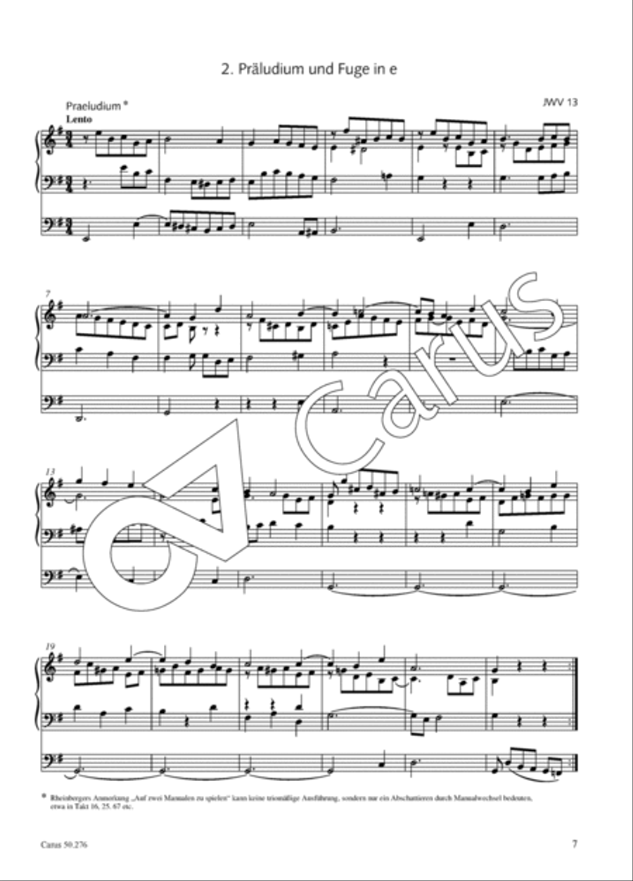 Three preludes and fugues for organ JWV 10, 13 and 17 Organ scores gallery preview page 8