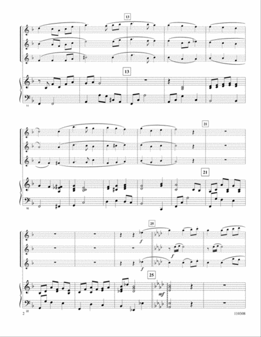 Away In A Manger Flute Trio scores gallery preview page 2