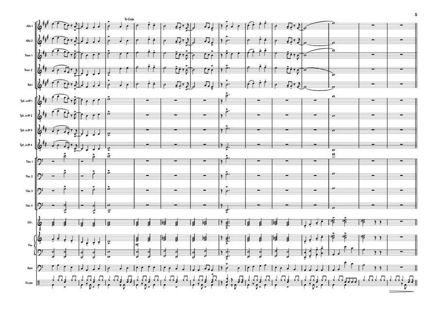 God Rest Ye Merry Gentlemen Jazz Ensemble scores gallery preview page 5