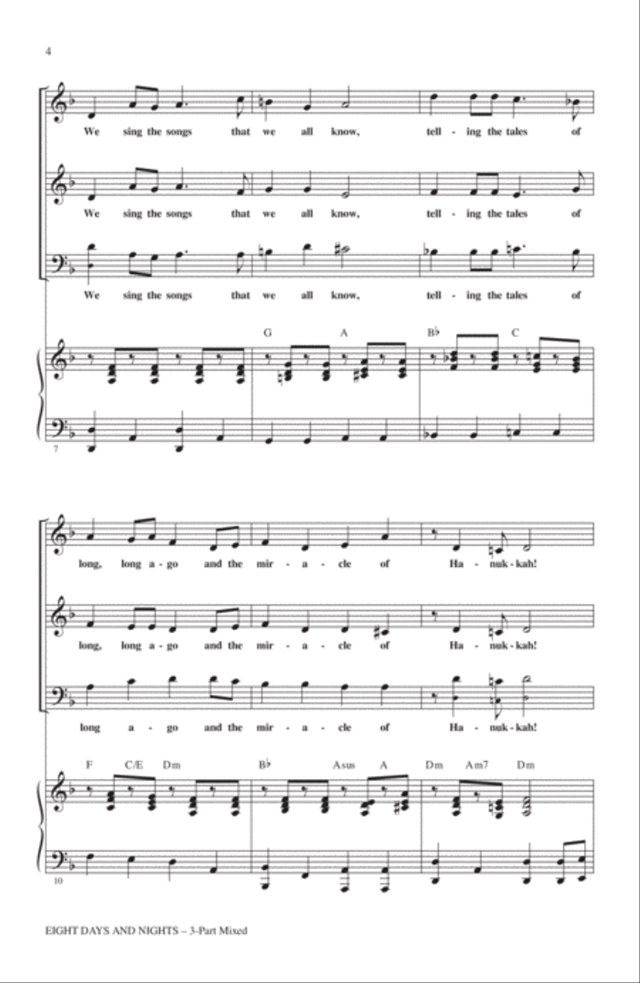 Eight Days And Nights 3-Part scores gallery preview page 2