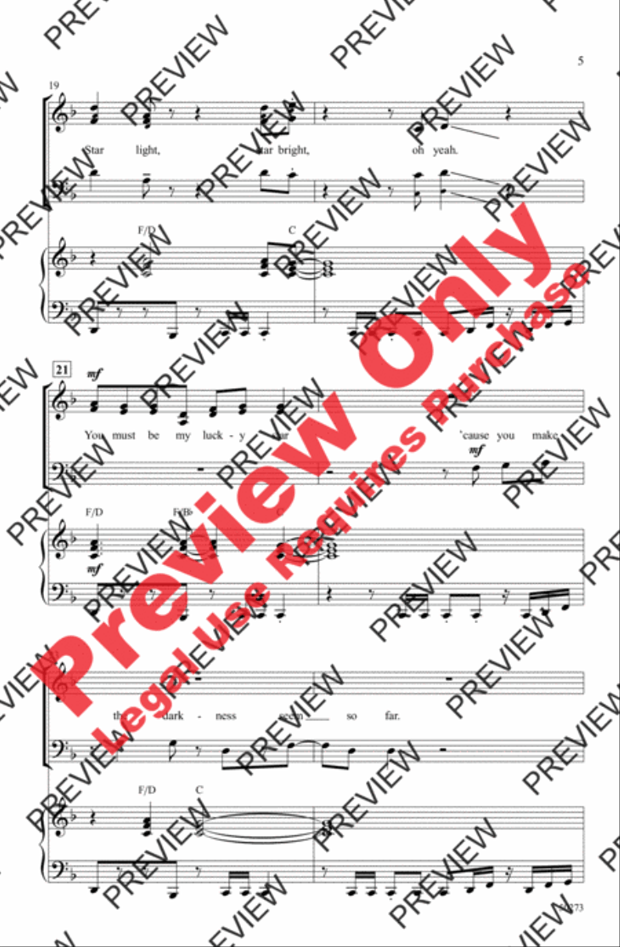 Lucky Star 3-Part scores gallery preview page 5