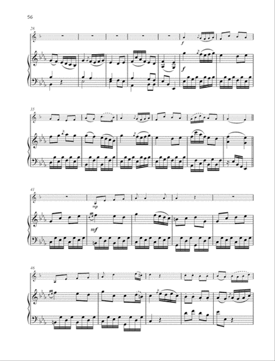 Sonata E-flat major B-Flat Trumpet scores gallery preview page 3