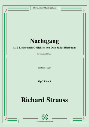 Richard Strauss-Nachtgang,in B flat Major,Op.29 No.3