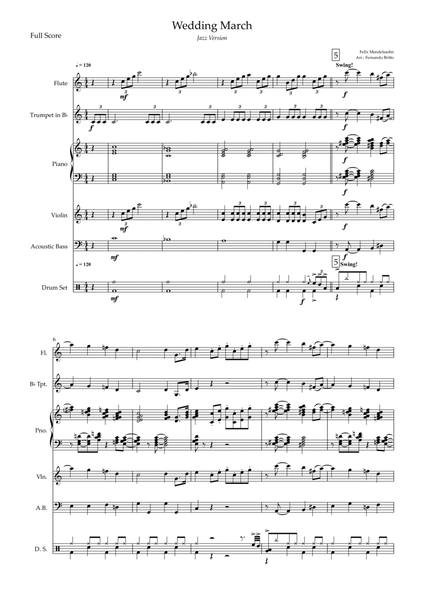 Wedding March (Felix Mendelssohn) Jazz Version image number null