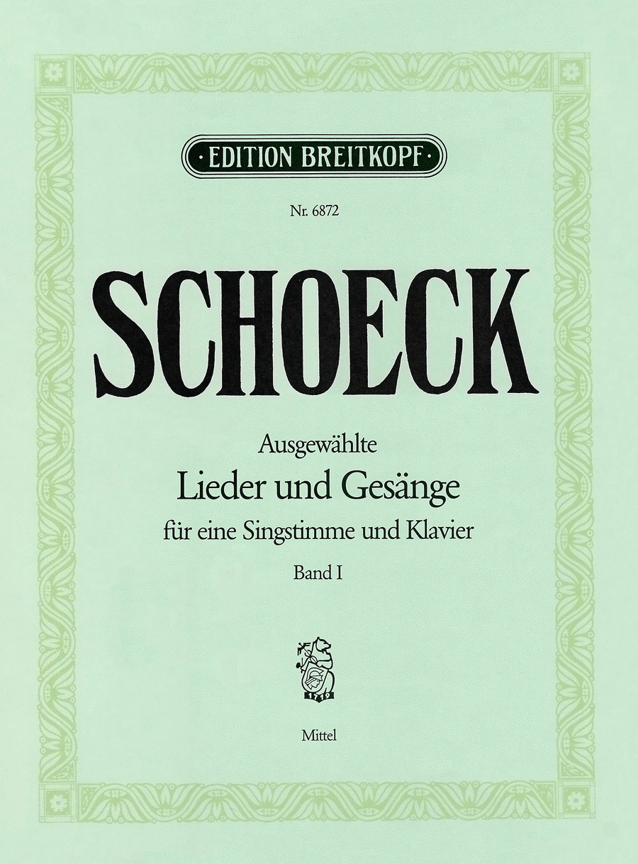 Selected Lieder and Songs Voice Solo scores gallery preview page 1