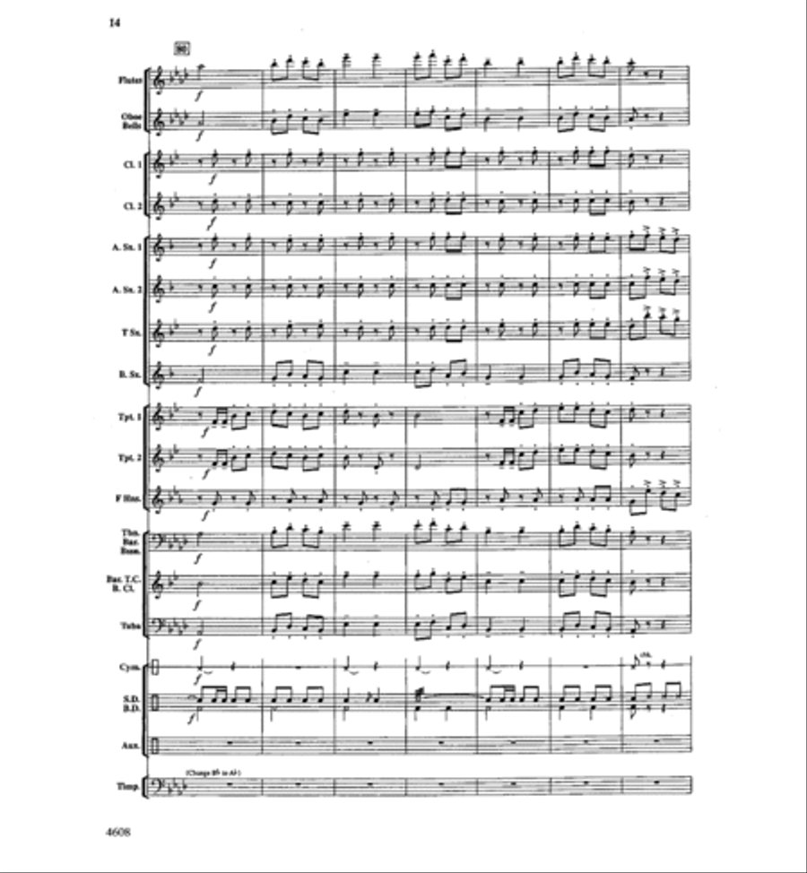 Can-Can You Name These Tunes? Concert Band scores gallery preview page 13