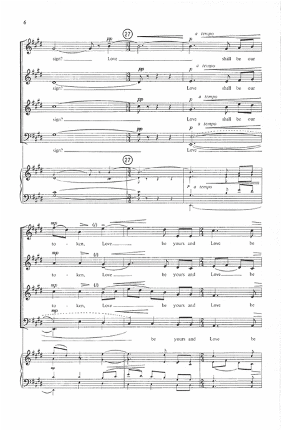 Love Came Down at Christmas (SATB) 4-Part scores gallery preview page 6