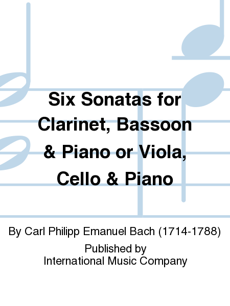 Six Sonatas For Clarinet, Bassoon & Piano Or Viola, Cello & Piano