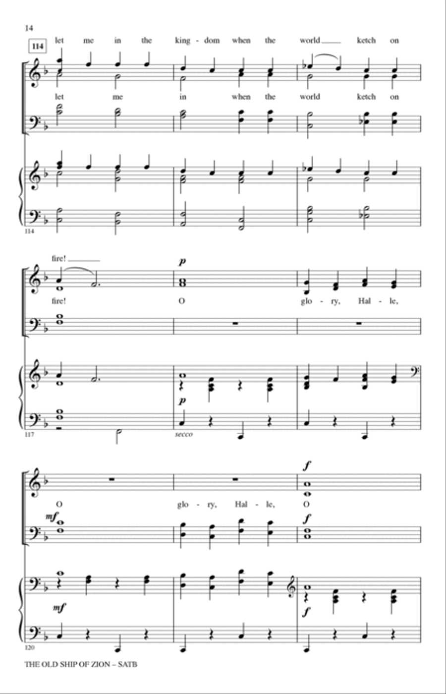 The Old Ship Of Zion (arr. John Leavitt) 4-Part scores gallery preview page 13