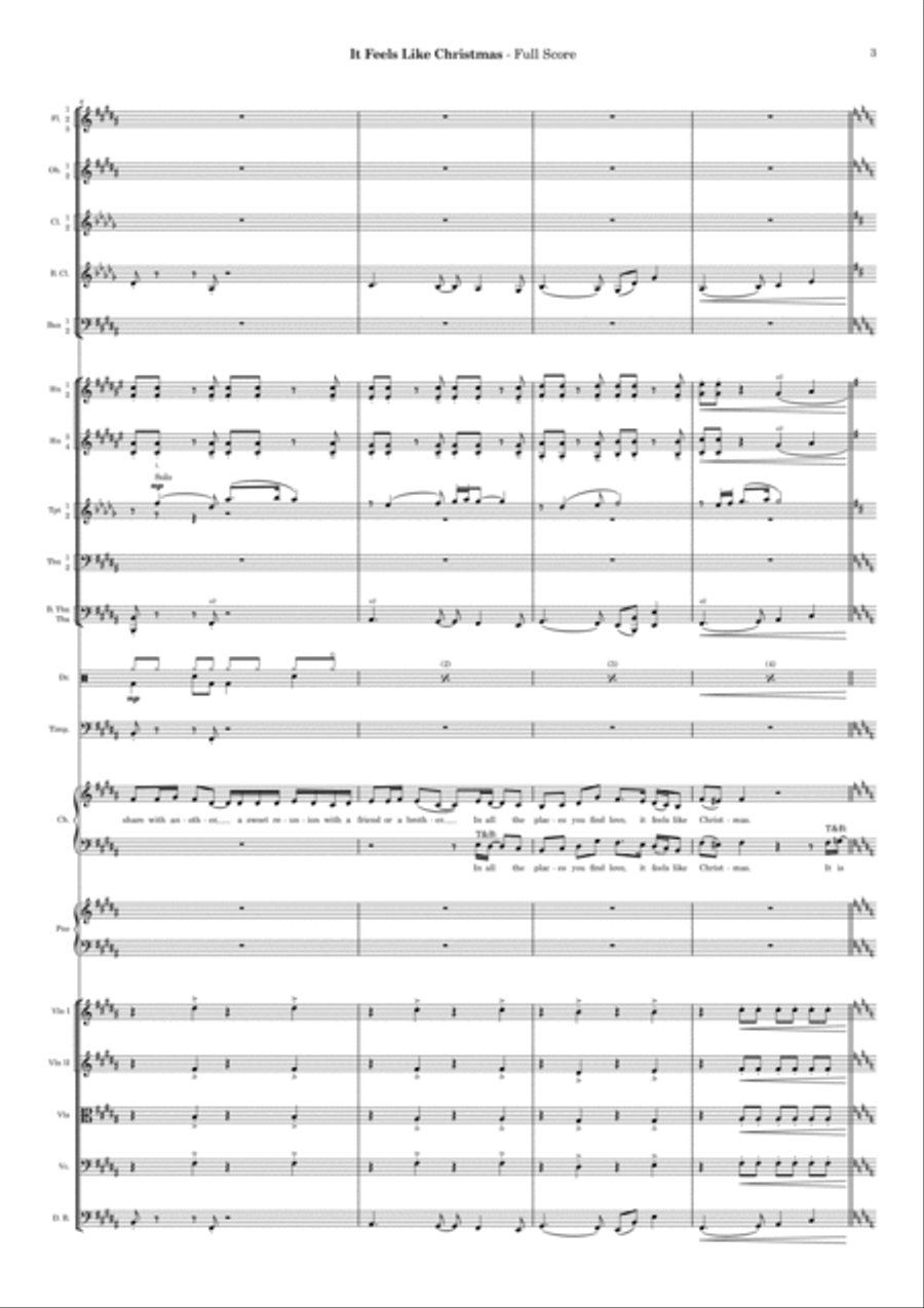 It Feels Like Christmas It Feels Like Christmas Full Orchestra scores gallery preview page 3